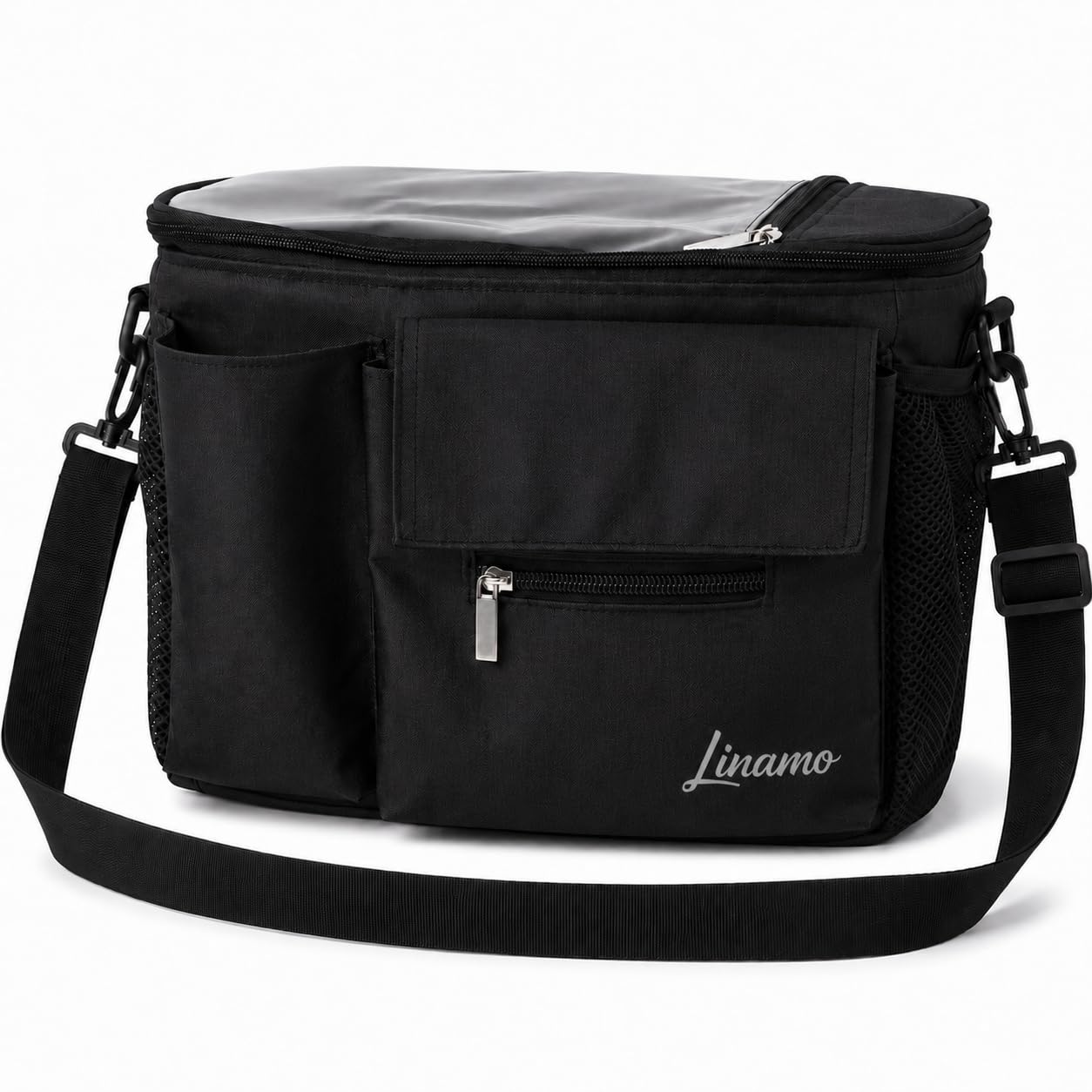 Buggy Organizer Tasche – Kinderwagen Tasche Organizer universal mit Getränkehalter, Handytasche & Schultergurt