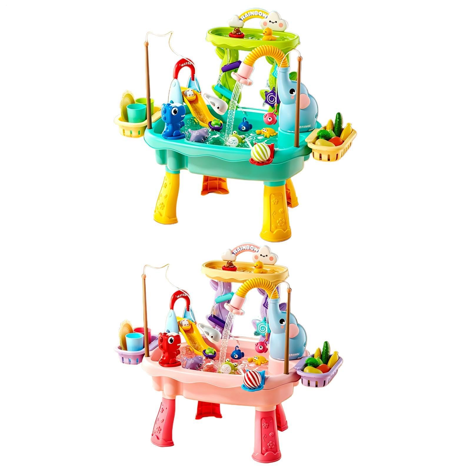 Generisch Wassertisch Sommer-Spielzeug | Sommer-Wasserspielzeug für Mädchen Garten Terrasse Balkon Camping Kindergarten Urlaub Geburtstag Geschenk Bad Spielzimmer