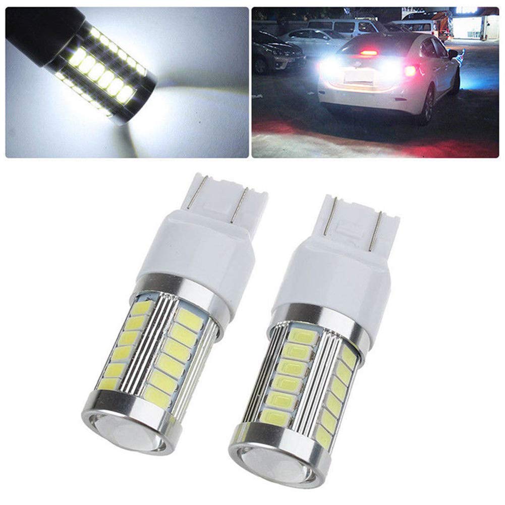 Spedy 2Pcs T20 Light 7443 5630 5730 33SMD LED Car Brake Tail DRL Stop Bulb Lamp Taperapmu254-image-1