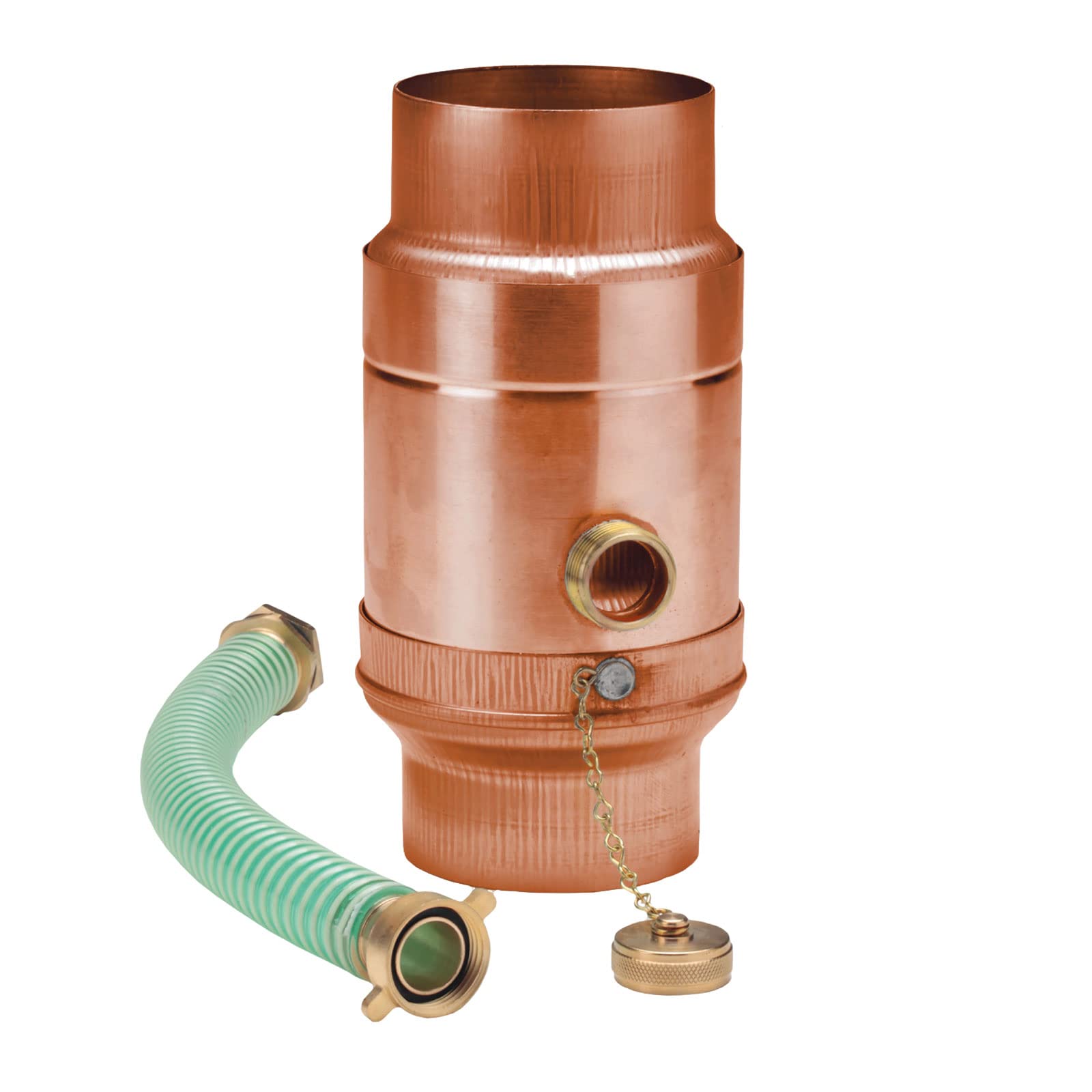 Regensammler Regenwassersammler Fallrohrfilter Kupfer mit Anschluss - Set DN 120