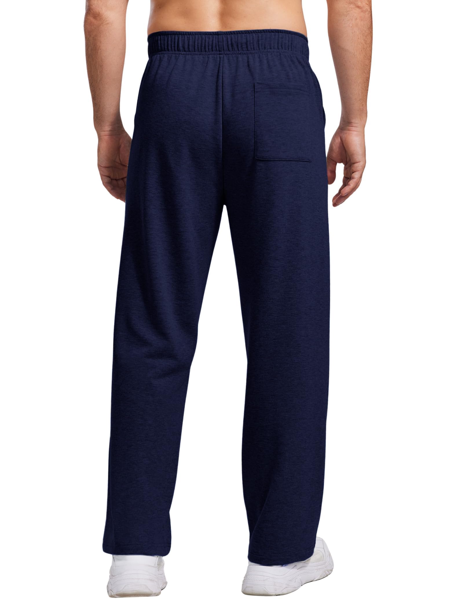 PINSPARK Pantalon de jogging en coton pour homme - Pantalon de sport léger - Taille élastique avec cordon de serrage - Pantalon de survêtement avec poches - Pantalon de yoga - Pantalon de maison