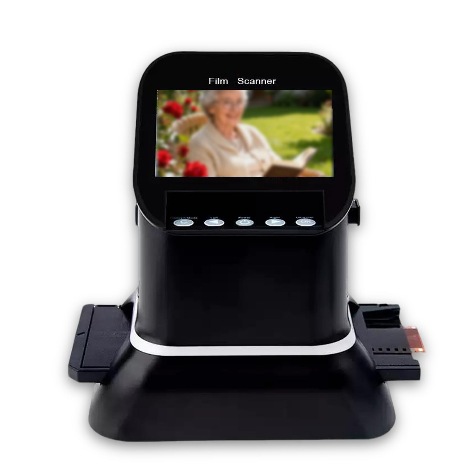 ZHENYUWANG 120/126/127/135 film negative scanner, 22-megapixel high-resolution slide viewer, can convert 35mm film and slides into digital JPEG format