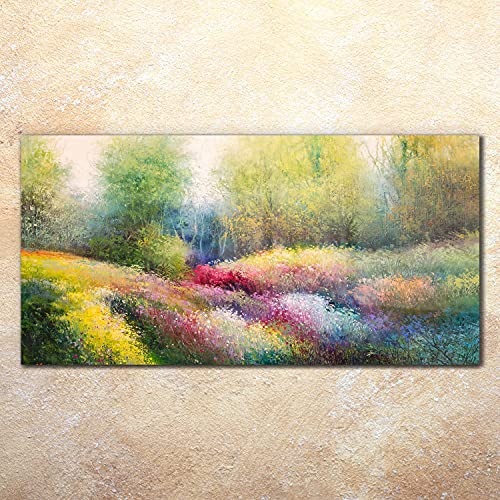 Déco murale grand format Meadow Spring Coloray tableau verre anti-rayures