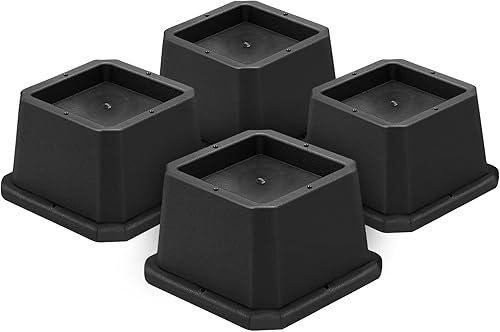 MYMULIKE Elevadores de cama de 2 pulgadas, elevadores de muebles, bloques de elevador de cama de alta resistencia para elevación de muebles de sofá,