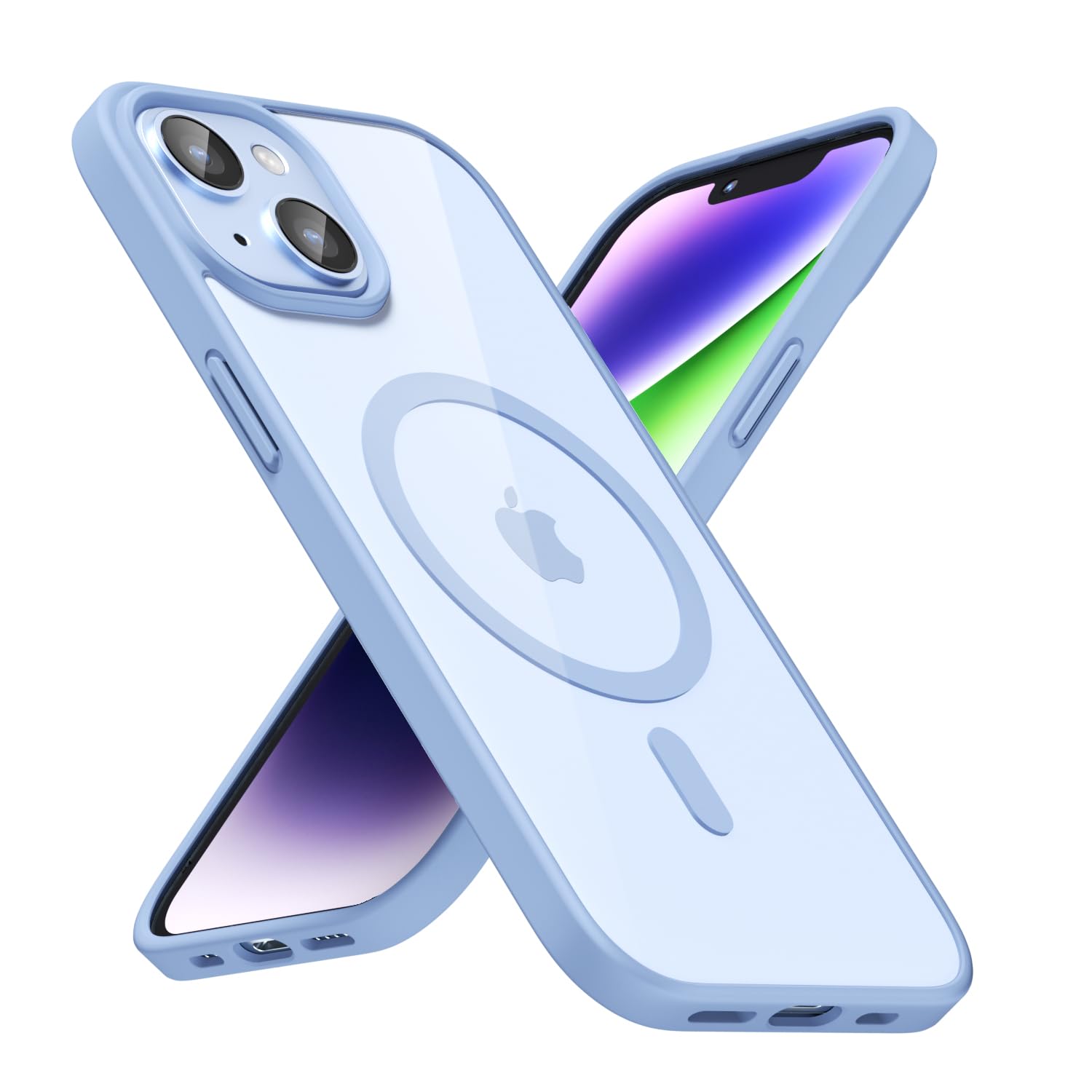 LoeoeL for iPhone 14 Case Clear Mag Safe, Ultra Thin Slim Cover Magnetic Compatible with Magsafe Phone Case for Women Men Girl, Cute Soft TPU Silicone