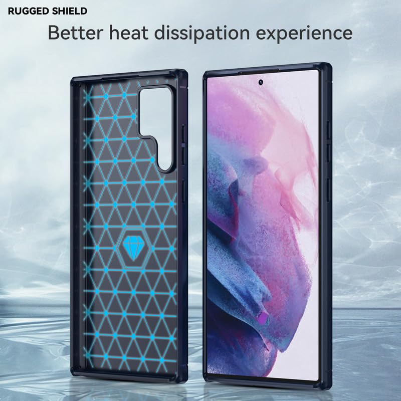 Image of Basic Case for Samsung Galaxy S21 Ultra (Carbon Fibre Blue)