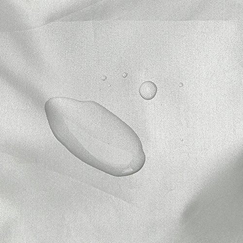 AHL Housse Protection pour Moto, Couverture Imperméable, bache Argente de Protection, Résistant aux déjections d'oiseaux, à l'eau, à la Poussière/Neige/Pluie, au Vent, UV (Argent,L) - Image 5