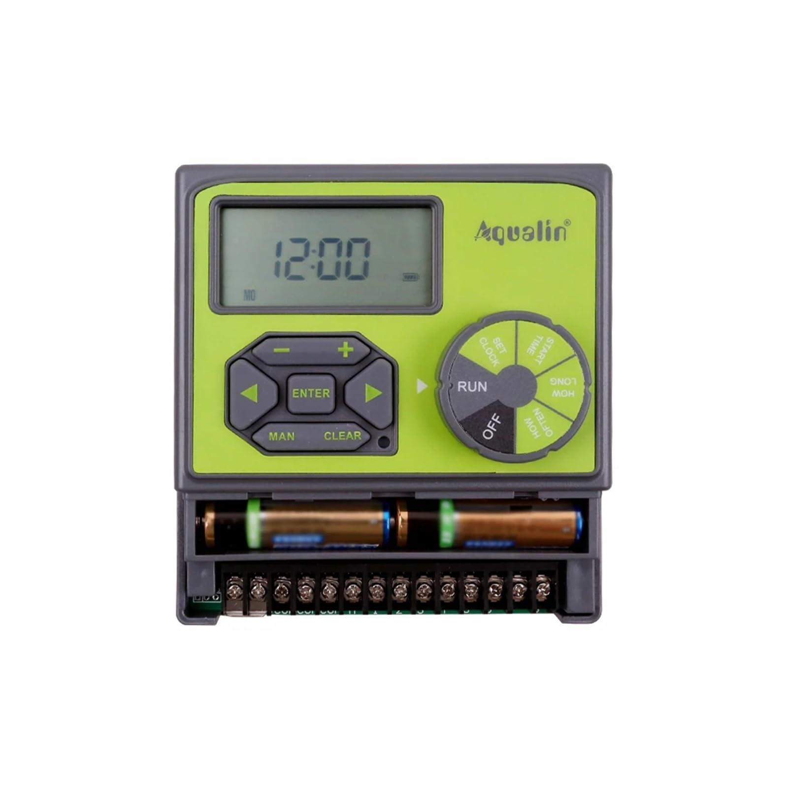 Controlador de riego automático for jardín 8 estaciones con entrada CC 3 V, temporizador agua, sistema utilizado válvula 9-12(1 inch)