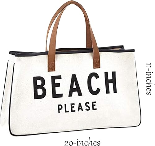 Miniatura 3 de Creative Brands D3713 - Bolsa estilo tote de la colección Hold Everything, tamaño de 20 x 11 pulgadas, color blanco y negro con impresión en inglés: