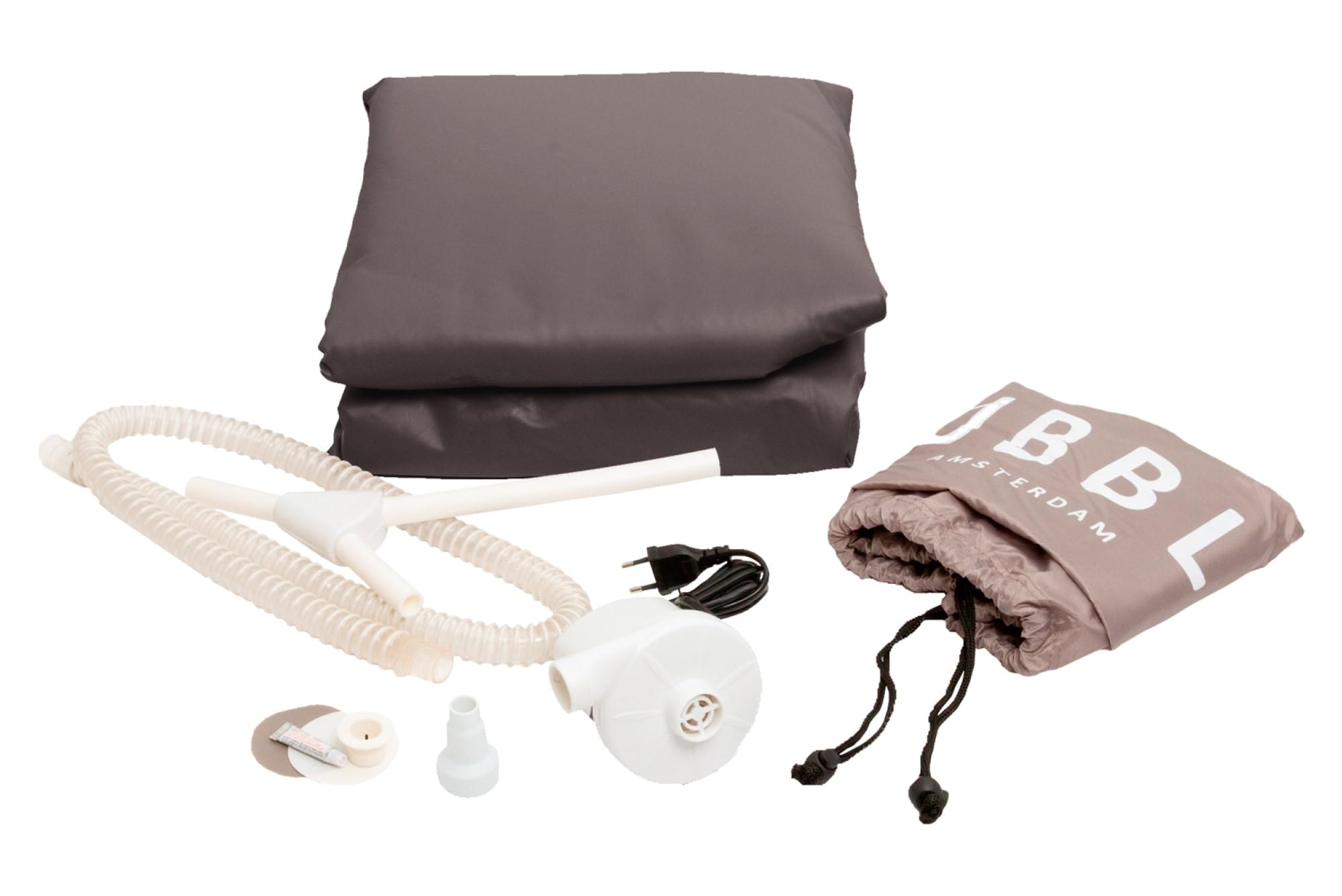 Tubble® Royale Badewanne Aufblasbar Ambiant Taupe 255 Liter - Faltbare Badewanne für Erwachsene bis 188 cm, Aufbau in 1min, Für Indoor und Outdoor, Home Spa & Eisbad