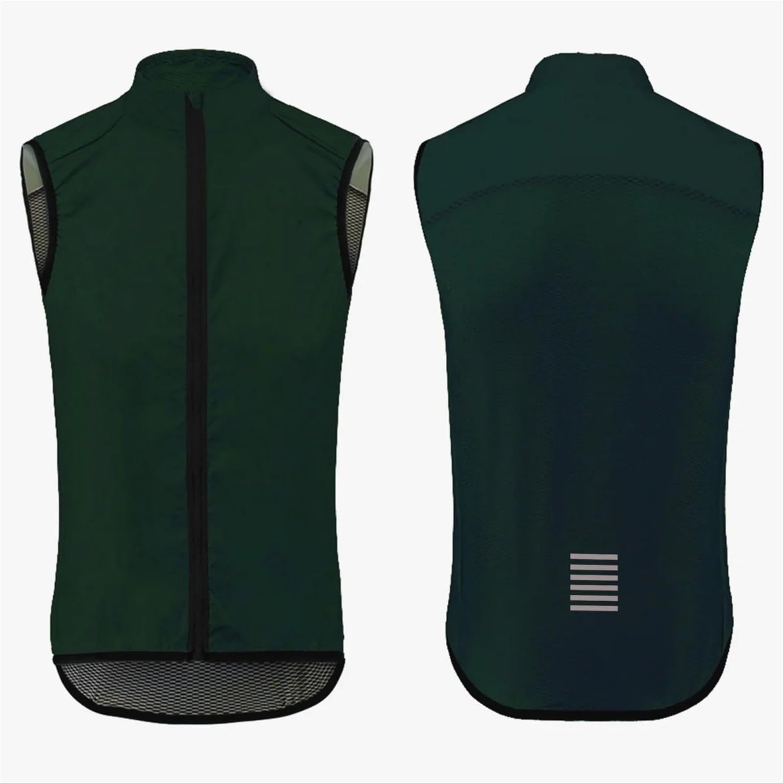 Gilet Ciclismo Uomo Gilet da Ciclismo Estivo da Uomo Antivento Impermeabile da Ciclismo Senza Maniche Gilet da Bici Abbigliamento da Ciclismo Ultraleggero(Black,EU-M)