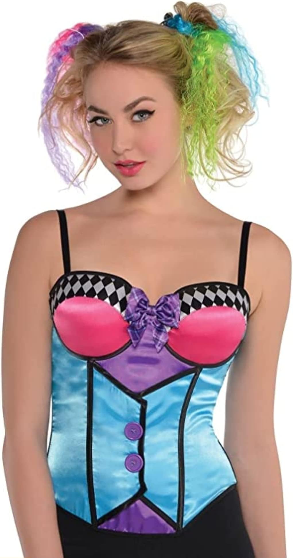 amscan Mad Hatter Sleeveless Corset Costume, 1 Pc.