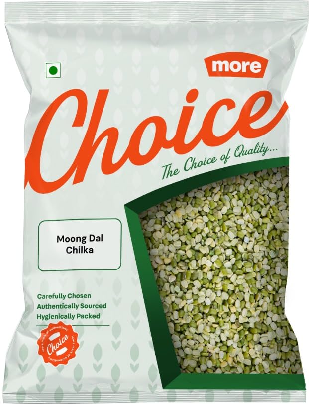 More Choice Moong Green Split Chilka 500 gm