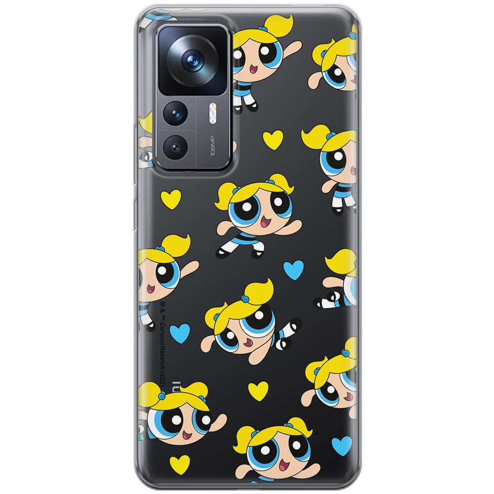 ERT GROUP mobile phone case for Xiaomi 12T/ 12T pro/ K50 Ultra original and officially Licensed The Powerpuff Girls pattern 008 adapted to the shape of the mobile phone, partially transparent