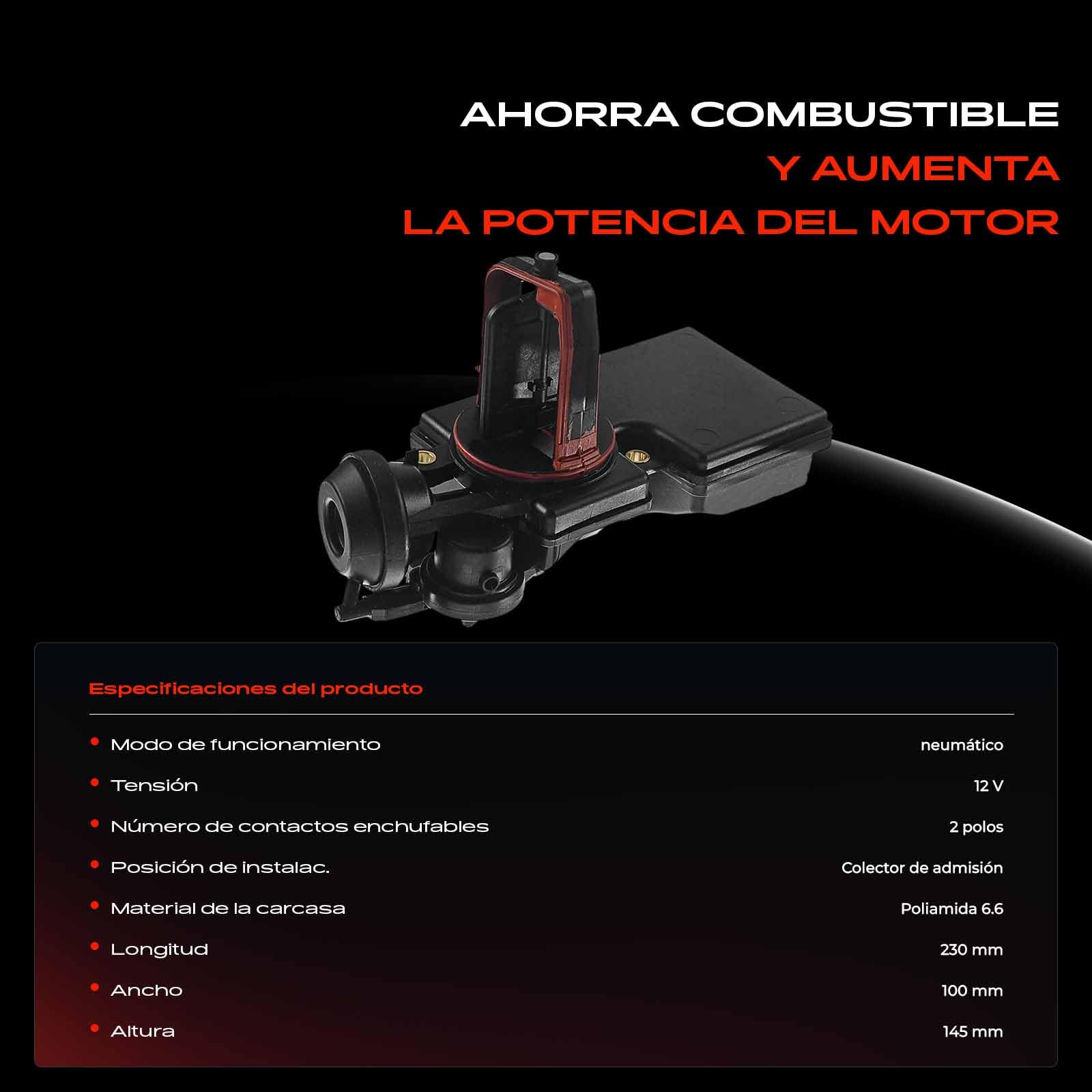 Frankberg Válvula de control de aire, admisión de aire 11617544806 | Compatible con: Serie 3 E46, Serie 3 Coupé E46, Serie 3 Convertible E46, Serie 5 E39, Serie 5 Touring E39