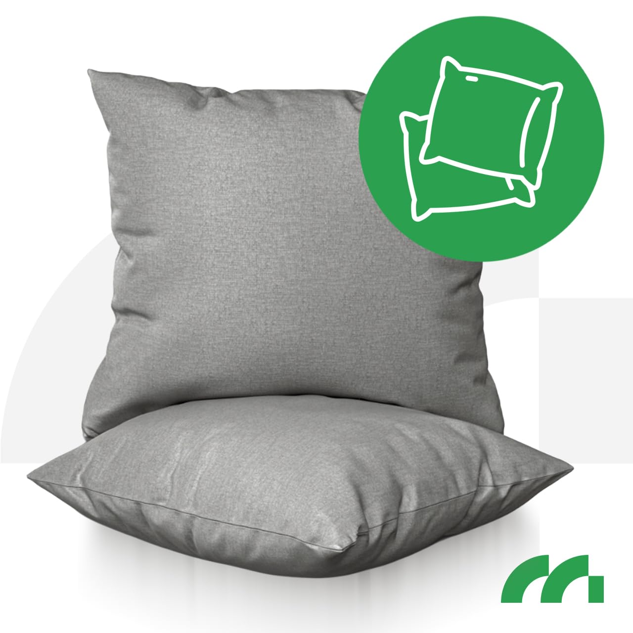 MalTec Fotel wiszący, 2 poduszki, wiszące krzesło ogrodowe, hamak brazylijski Swing Cocoon LUA Long jasnoszary