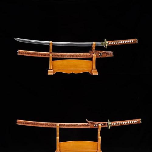 Miniatura 5 de -1045/1060 arcilla templada de acero de alto carbono Hademade templado por calor, hecha a mano, forjada a mano, katana japonesa auténtica, espiga