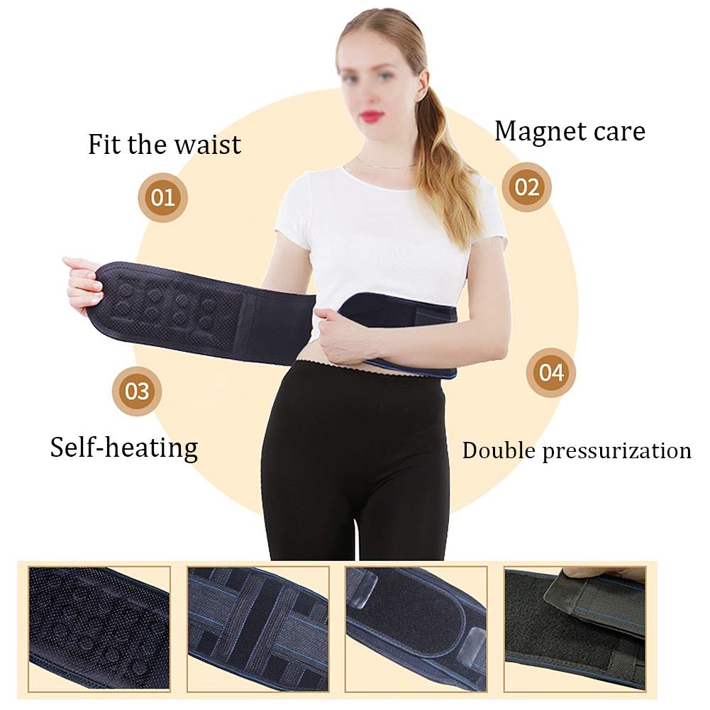 Ceinture Soutien Lombaire Thérapie Magnétique Double Pull Inférieur Retour Soutien Douleur Le Soulagement pour Sport Ou Travail Relié Retour Douleur (Size : XL)