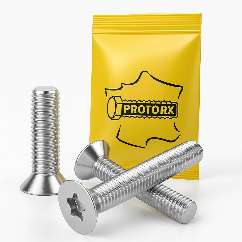 Tête ronde Torx à Six lobes en acier inoxydable 304, noir, avec boulons
