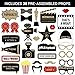 Fully Assembled Hollywood Photo Booth Props - Set of 30 - Black Gold Red Selfie Signs - Movie Night Themed Party Supplies & Decorations - Cute Oscars Designs with Real Glitter - Did We Mention No DIY