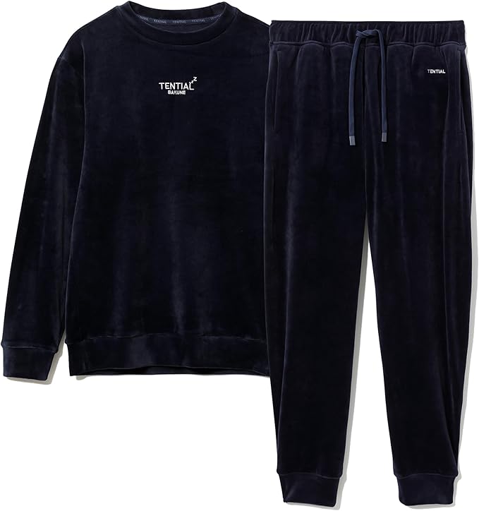 BAKUNE バクネ リカバリーウェア パンツ XS 紺色ベロア 定価1.6万