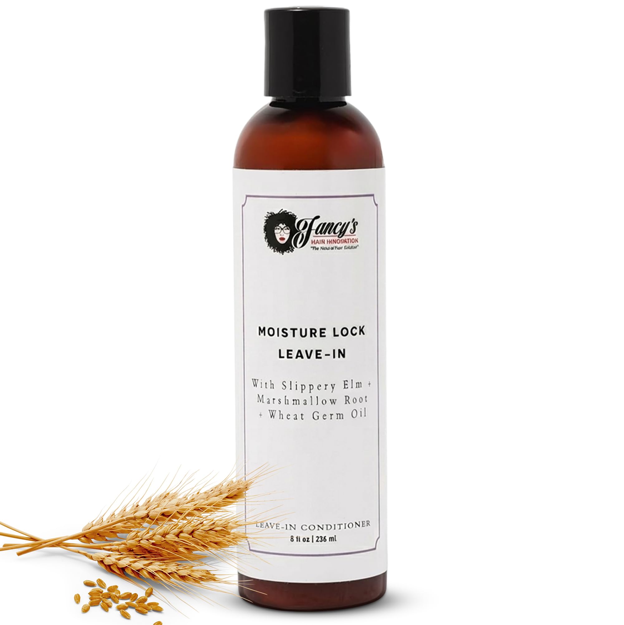 Fancy's Hair Innovation Moisture Lock Leave-in Conditioner, Lightweight, Silicone-Free, For Natural and Textured Hair, Hydrating, Detangling, With Slippery Elm and Marshmallow Root
