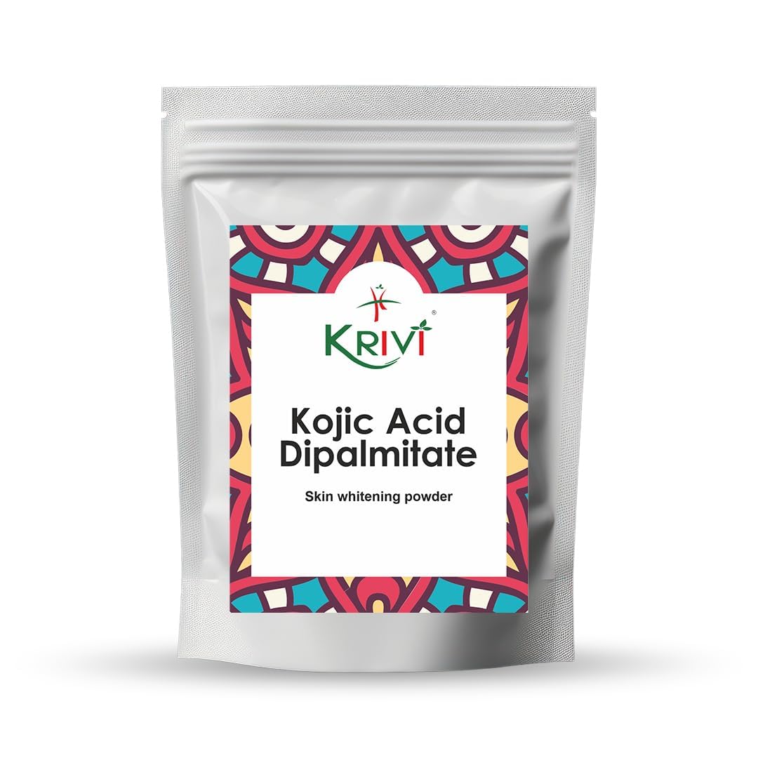 KRIVI HERBALSKojic Acid Dipalmitate Original for Skin Whitening, Soap Making & DIY Products, 100g (3.5 Oz)