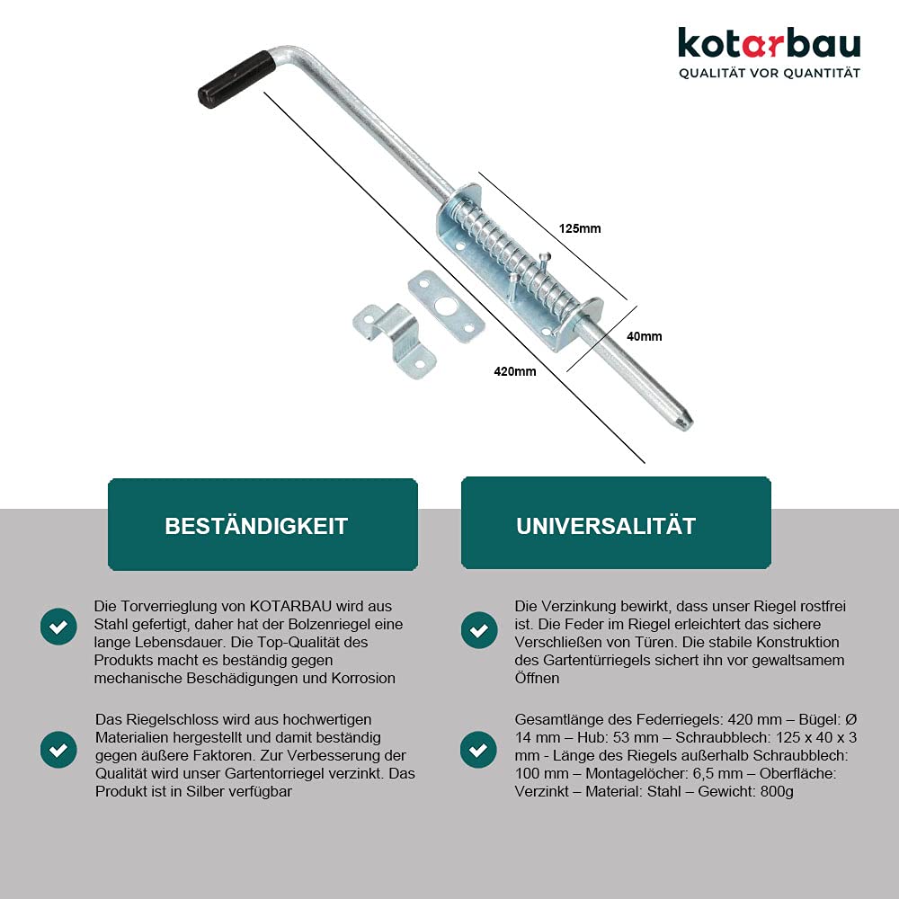 Sourcing Map Chiavistello Molla, 2.2" Mano-destra Acciaio Inox 304 Vite Cilindro Serratura