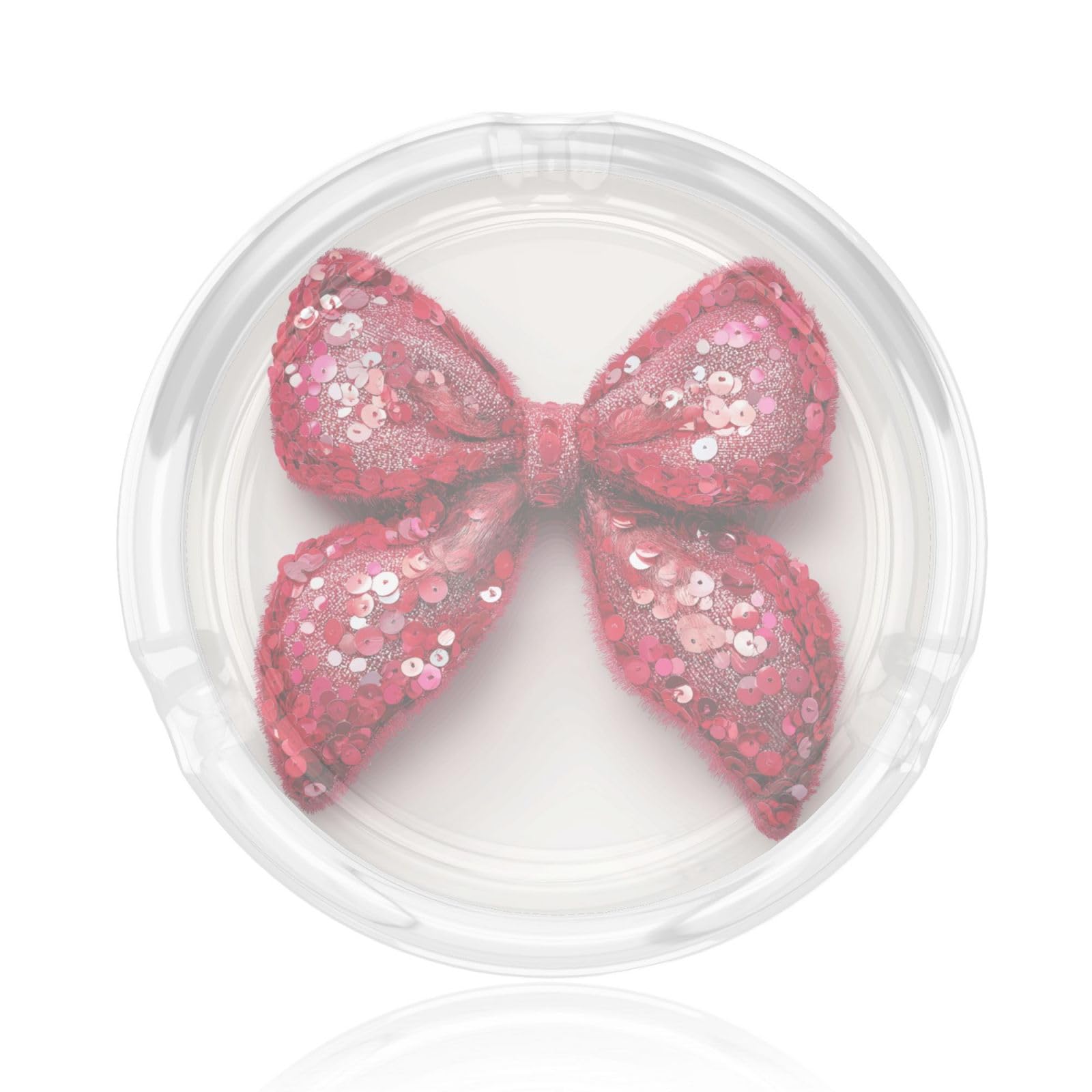 Valentine'S Day Red Pink Coquette Bow Glass Ashtray For Cigarettes Ash Trays Case For Home Office Decor