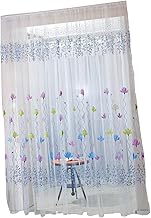 CORHAD Cortinas Transparentes Cortinas Florais Cortinas Impressas Cortinas Bloqueadoras De Sol Cortinas Blackout Janela Cortina Longa Sanefas De Janela Cortina De Voile Para Janela