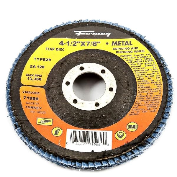 Amazon.com: Forney 71985 Flap Disc, Type 29 Blue Zirconia