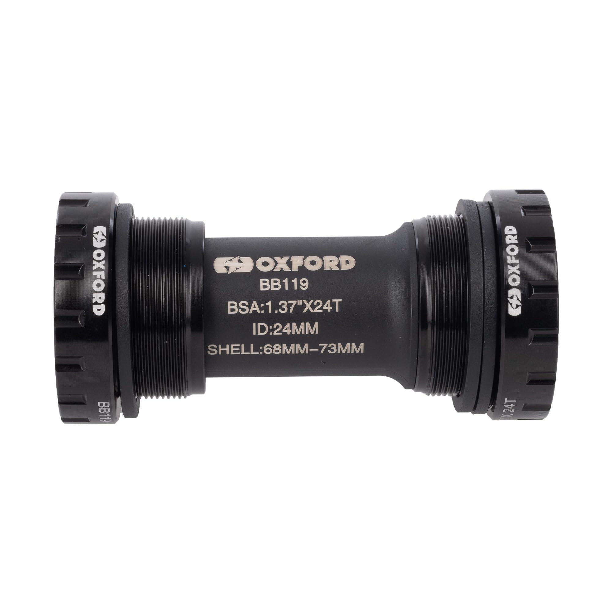 Oxford Unisex Hollowtech Threaded Bottom Bracket (68/73mm) | BB Cycle Bike Maintenance, Black, 68/73mm EU