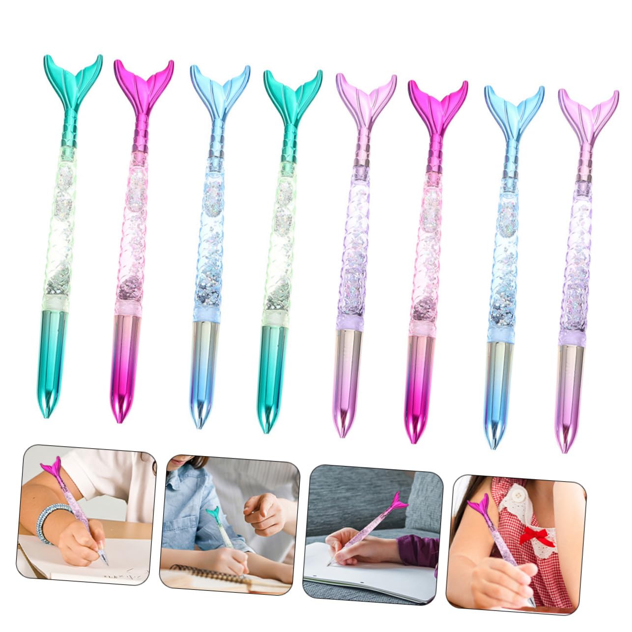 VILLCASE 3 Ensembles Lot De 3 Stylos À Encre Gel Stylos Délicats D'Écriture Multifonctions D'Écriture Portables Accessoires De D'Écriture 8 pièces * 3