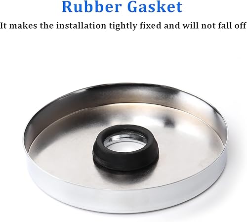 Miniatura 5 de Placa de cubierta de fontanería de gran tamaño con brida de brazo de ducha de 4 pulgadas, placa universal de repuesto extra grande para cubrir