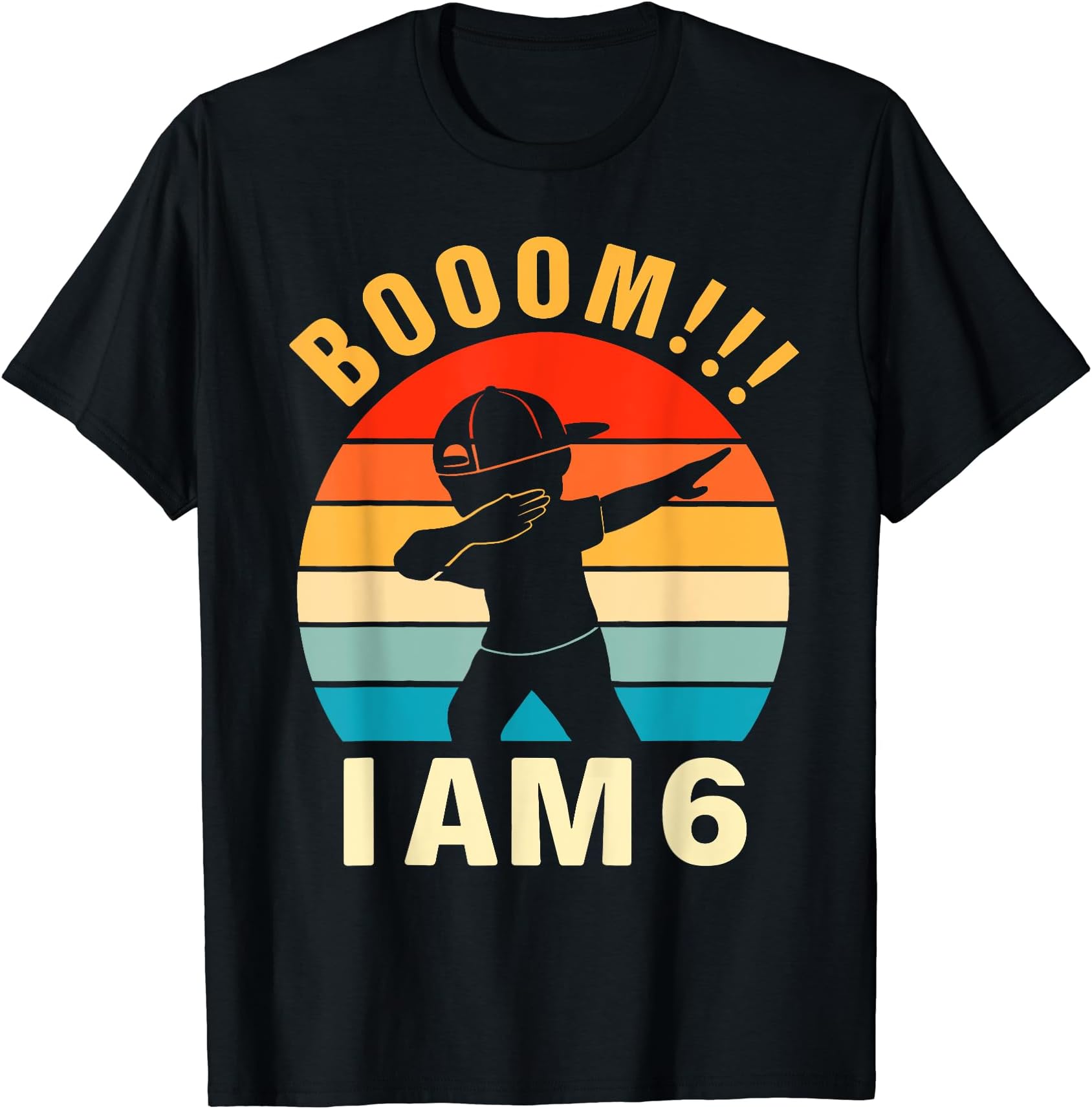 Vintage Boom I am 66th Birthday Boy Love Kids T-Shirt
