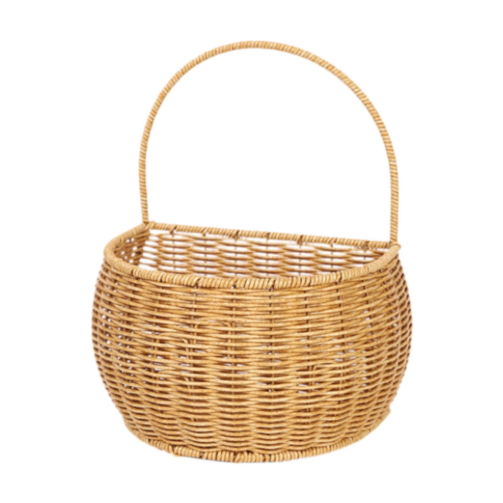 Panier à fruits suspendu fait main, l'élégance d'une étagère tissée artisanale