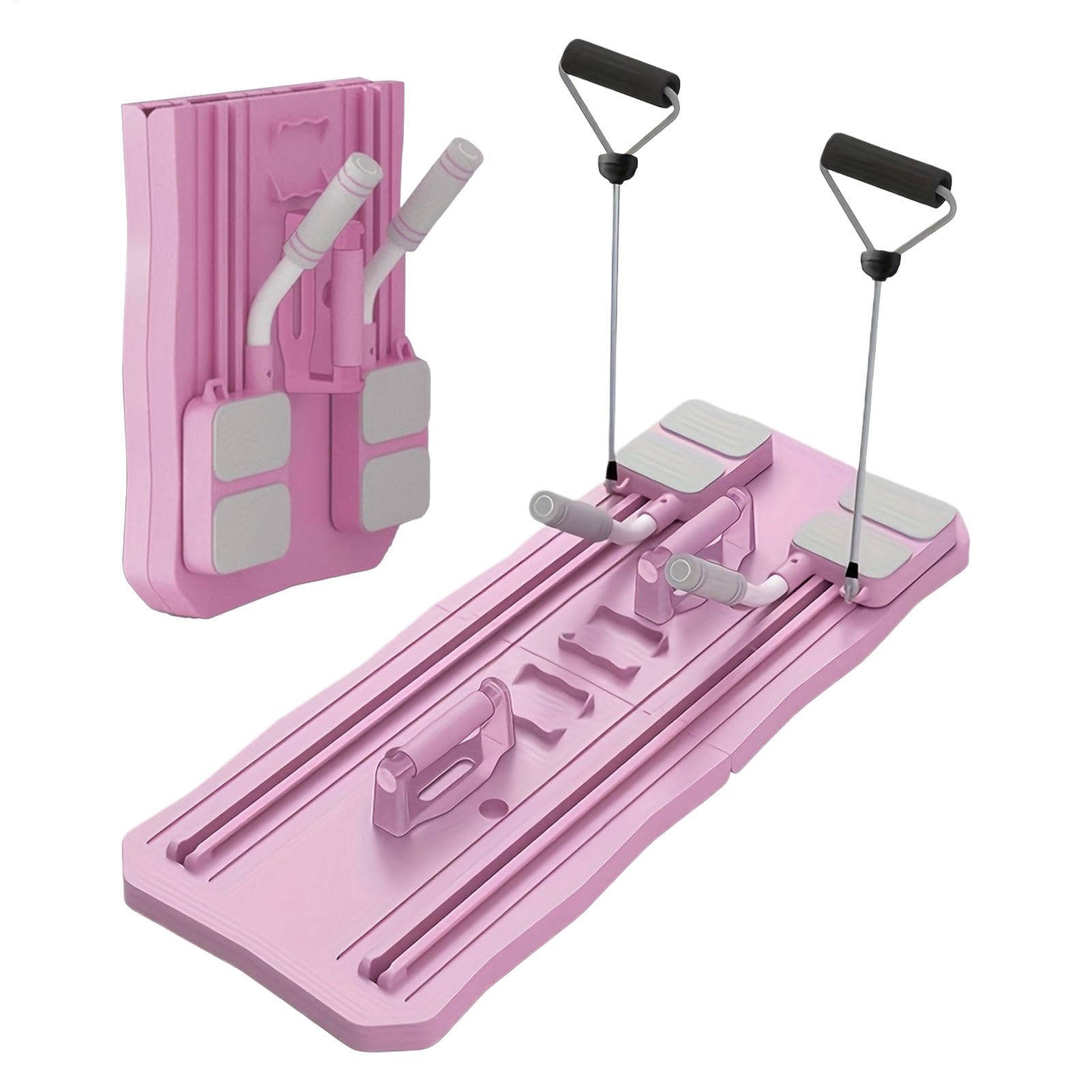 Pilates Reformer, attrezzo per allenamento addominali pieghevole, kit per pilates a casa, attrezzatura per esercizi in palestra per uomini e donne, tavola multifunzionale per fitness