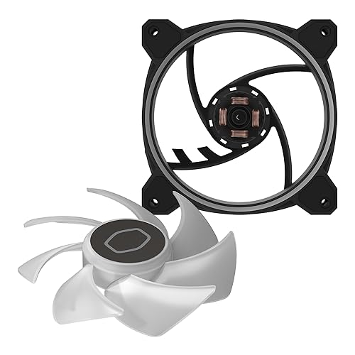 Miniatura 16 de Cooler Master Funda MF120 Halo  Enfriador de líquido  Ventilador de aire fresco, ventilador de 4.724 in, anillos aRGB de doble bucle, PWM dinámico