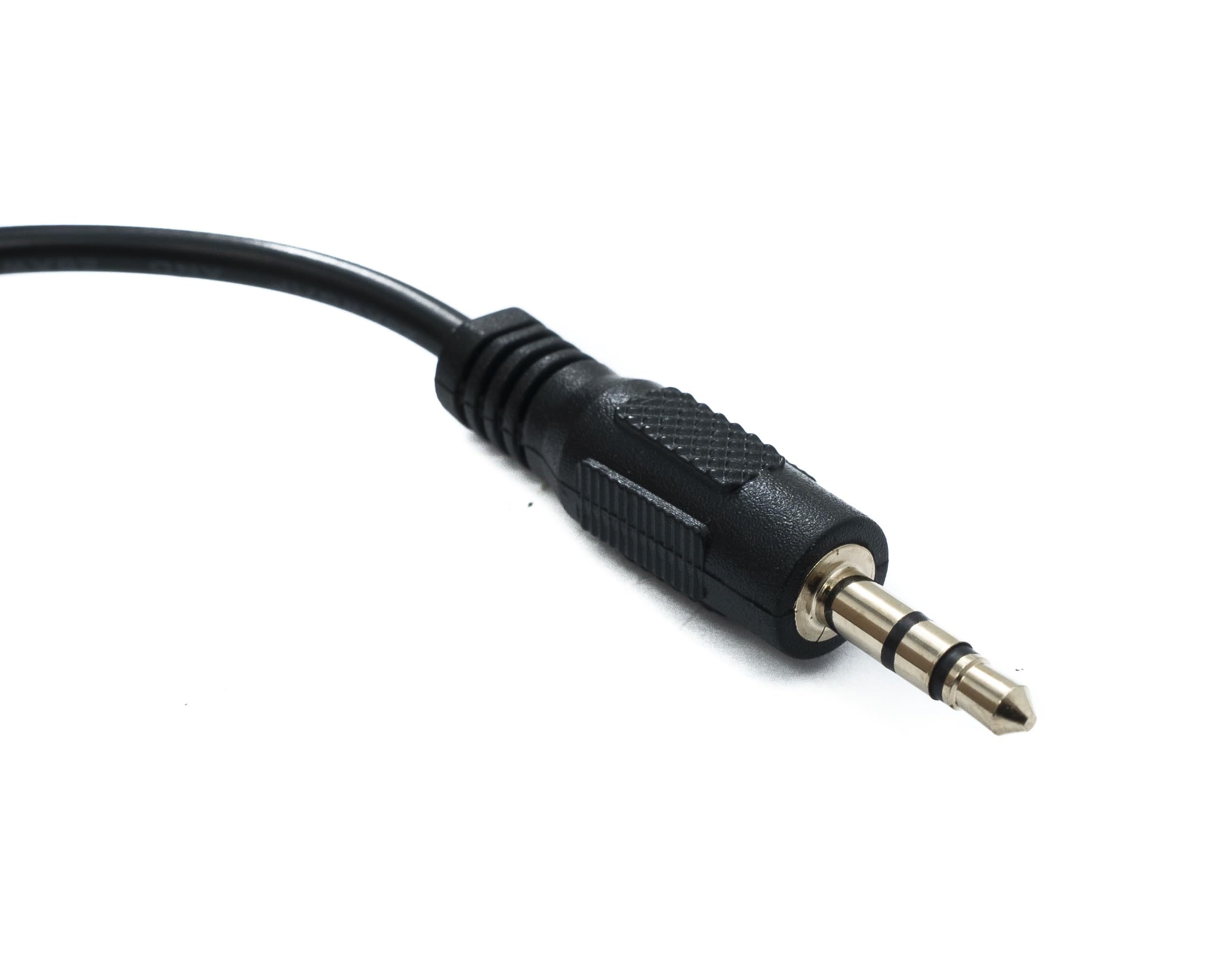 System-S Kabel audio jack 15 cm 3,5 mm TRS wtyczka do wtyczki kątowa AUX czarny