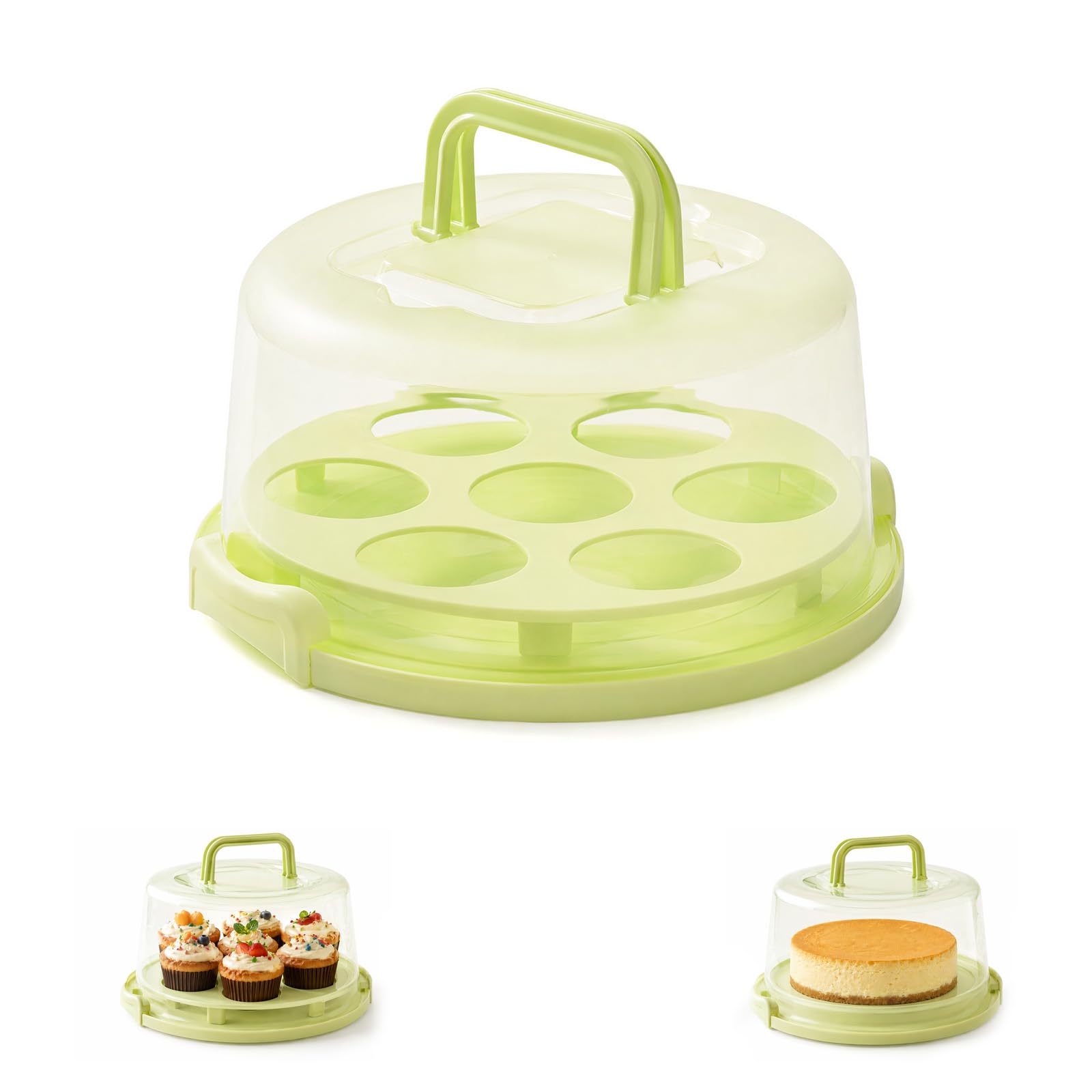 Cake Carrier, Round Cake Carrier Container, Portable Cake Storage Tin