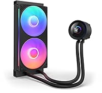 Vista 116 de NZXT Kraken 280 RGB - Enfriador líquido de CPU AIO RL-KR280-W1-11.024 in - Pantalla LCD cuadrada personalizable de 1.54 pulgadas para imágenes