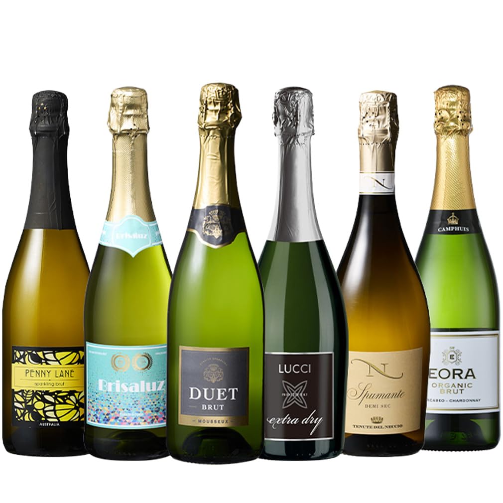 Amazon.co.jp: 逸酒創伝 辛口 中辛口 3ヵ国 スパークリングワイン飲み