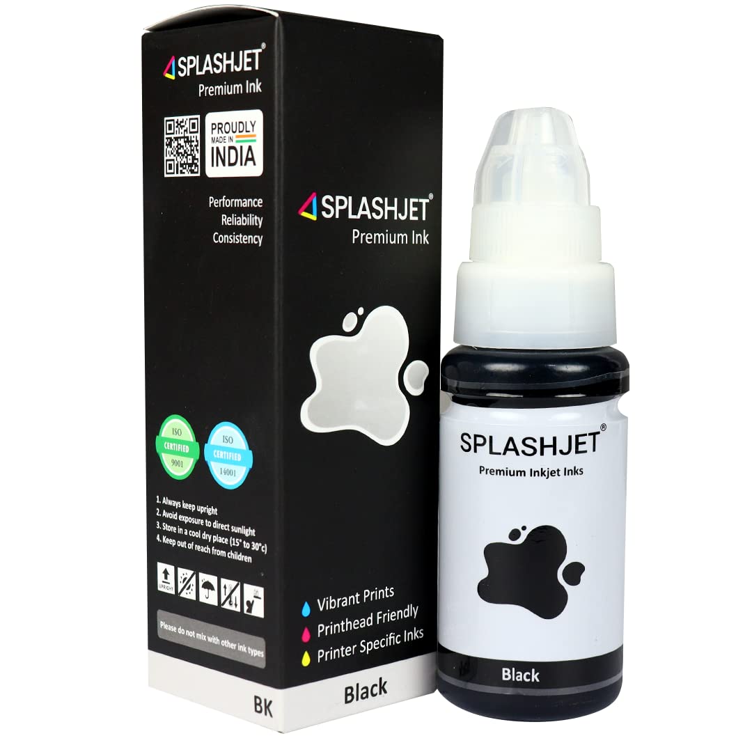 Splashjet 790 Compatible Refill Black Pigment Ink for Canon Pixma G2010, G2000, G1010, G1000, G6070, G5070, GM2070, G3010, G3000 Printer - (70g x 1 Color) Black Bottle - 501803 (B0819YYYWP) Amazon Price History, Amazon Price Tracker