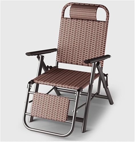 Tumbona plegable al aire libre, sillas reclinables ajustables para campamento, gravedad cero con almohada para piscina, playa, patio, césped, marco