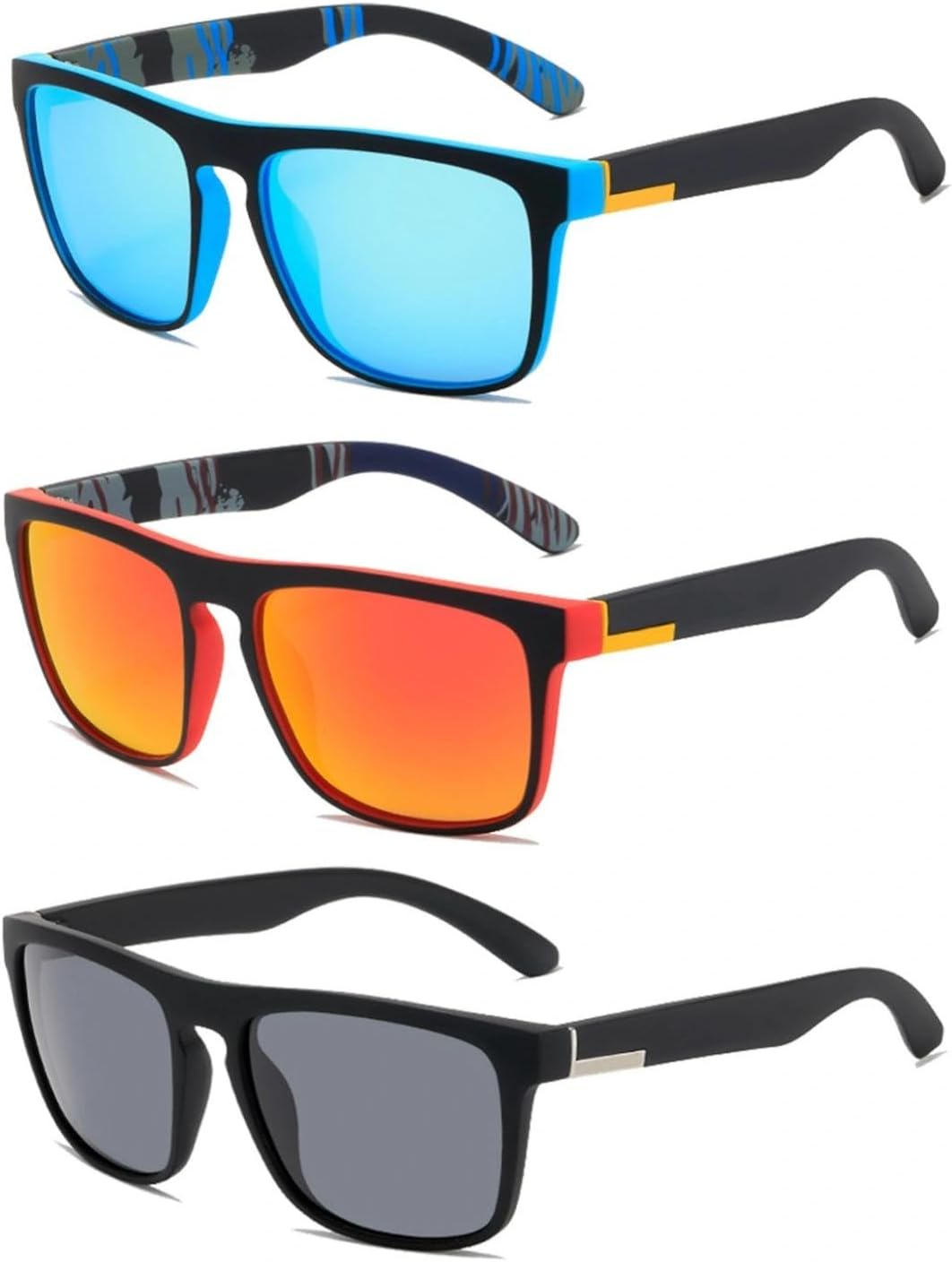 3 Pcs Polarised Sunglasses for Men and Women, Polarized Sunglasses, Sun Glasses, UV400, Protection for Driving Fishing Running