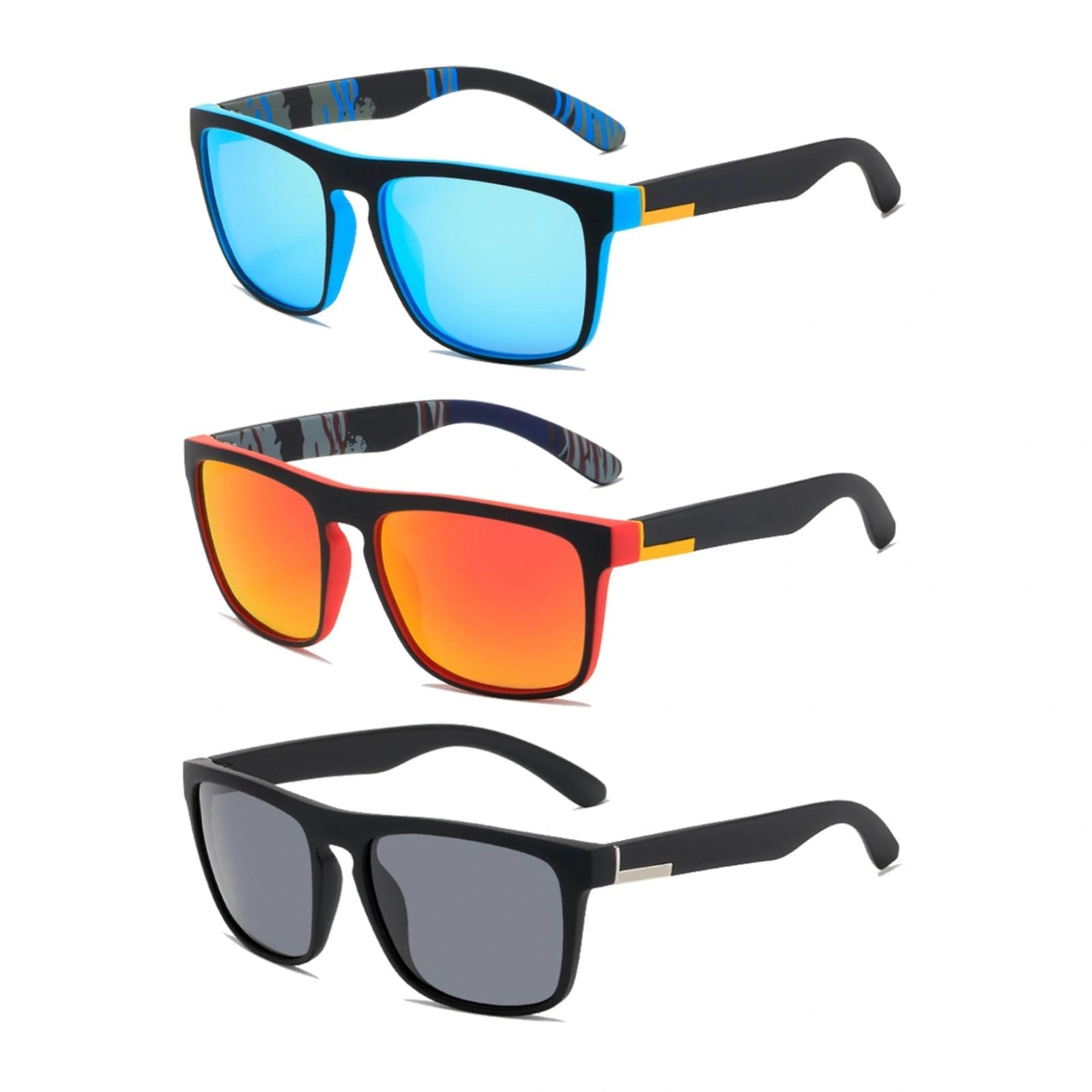 3 Pcs Polarised Sunglasses for Men and Women, Polarized Sunglasses, Sun Glasses, UV400, Protection for Driving Fishing Running
