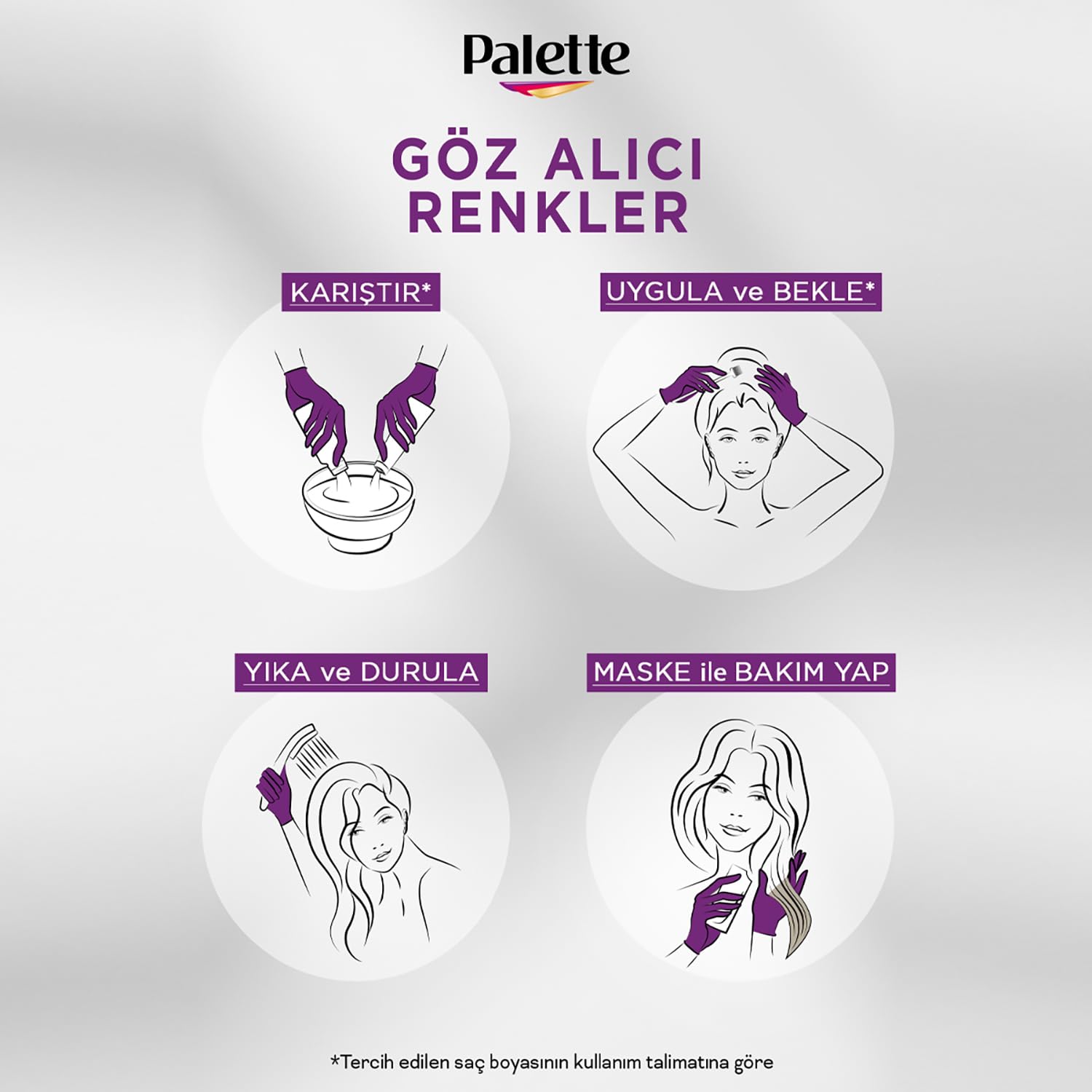 Palette Yoğun Saç Boyası 1.0 Siyah