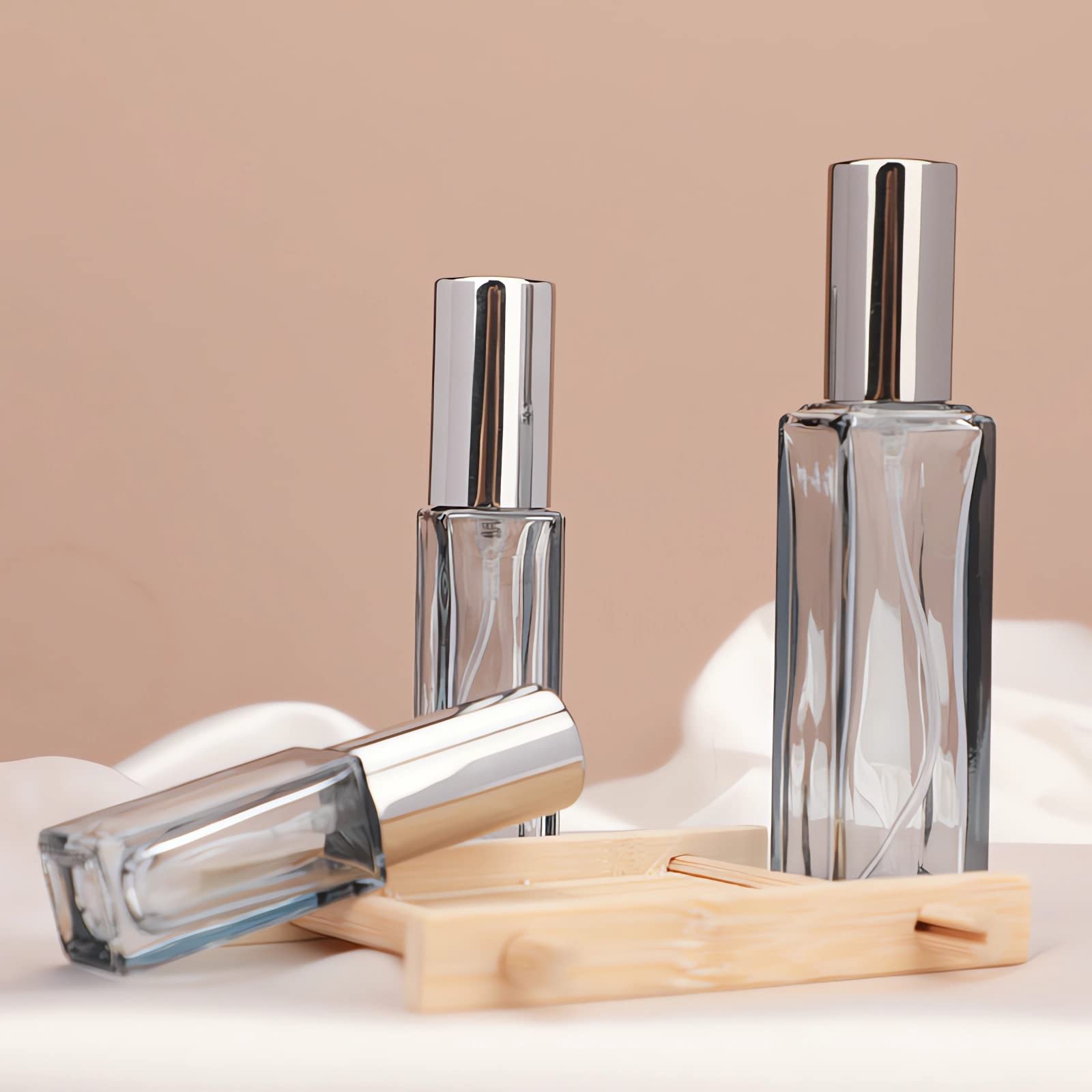 24 Pezzi 20ml Grigio Vetro Mine flacone spray Porta Profumo Atomizzatore Profumo Portatile, Flacone Spray di Fragranze per Viaggiare Festa Appuntamento