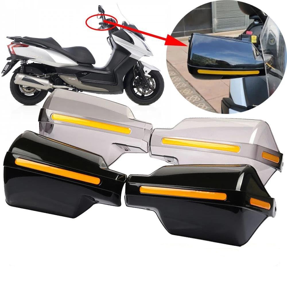 Protectores De Mano para Kymco para Super Dink 300 300i 125 Accesorios Motocicleta Guardamanos Manillar Protector Mano Moto ProteccióN De Manos(Negro)