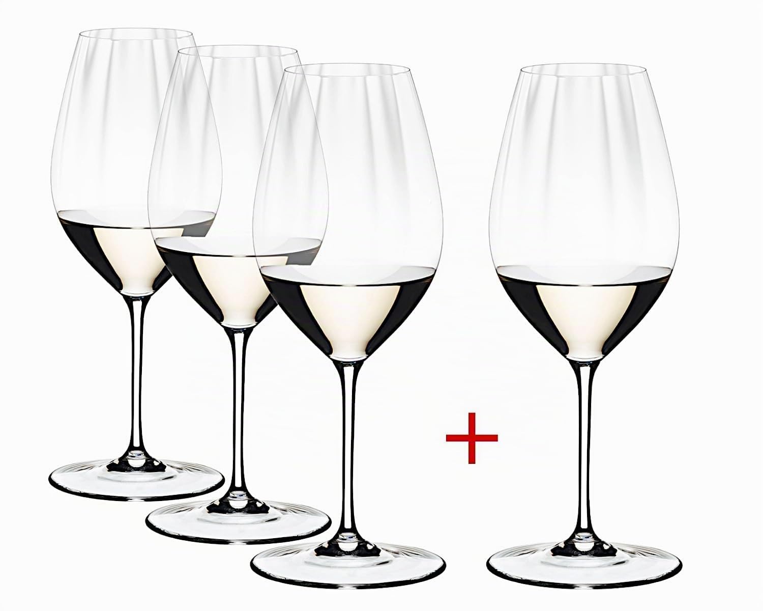 RIEDEL Copa de vino Rendimiento Riesling, 4 pack, cristal transparente, premium hecho a máquina